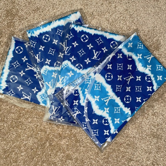Ocean Blue Louis Vuitton Durag - Picture 1 of 1